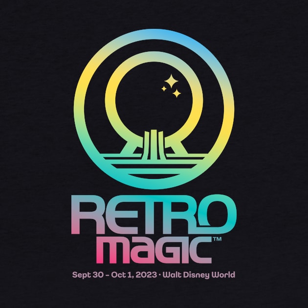 RetroMagic 2023 Official Event Shirt by RetroWDW